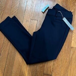 Loft Petite Navy Curvy Skinny Ankle Dress Pants Slacks Size 00